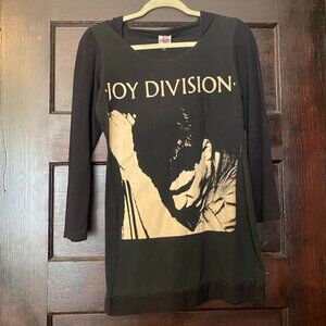 Eye Candy - Black Hoodie Long Sleeve Mini Dress - Joy Division
